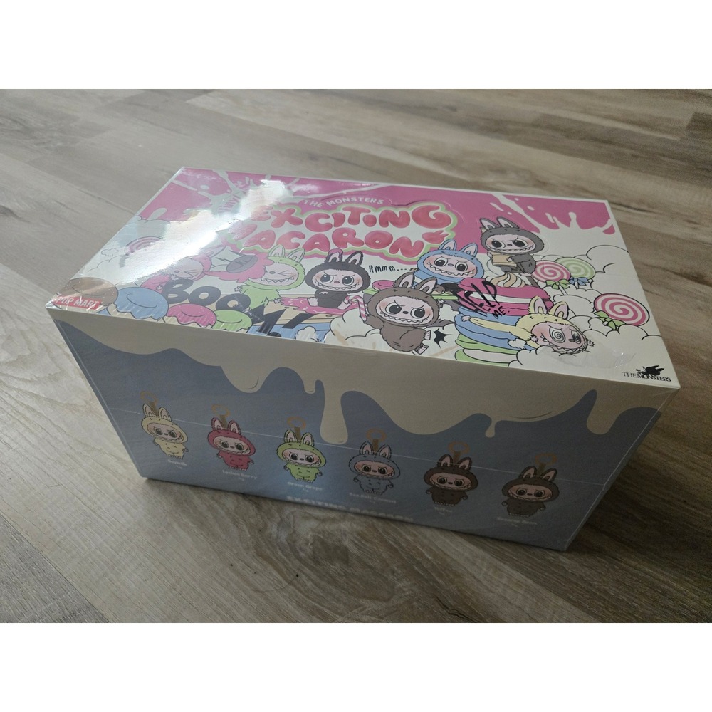 Pop Mart The Monsters Exciting Macaron Vinyl Face Blind Box Case Labubu 6PC New